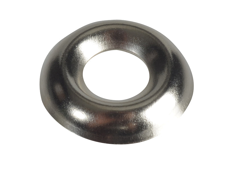 Screw Cup Washer Nickle Plated No.10 ForgePack 20