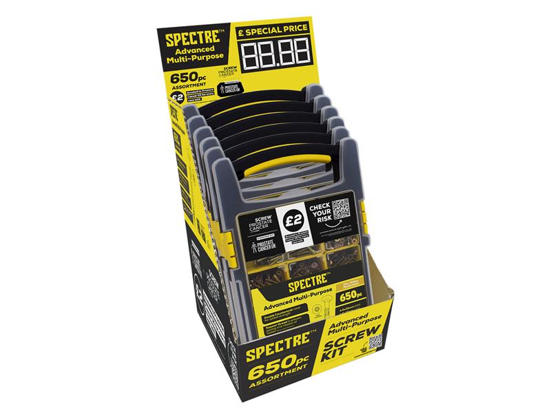‘Screw Prostate Cancer’ Spectre™ Screw Kit, 650 Piece