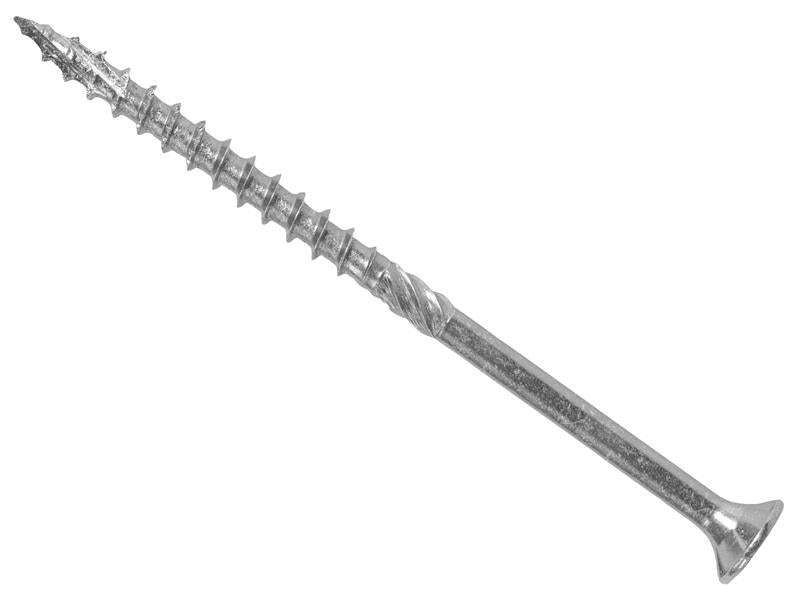 ForgeFast Pozi Compatible Exterior Screws eTech Silver 6.0 x 150mm Box 100