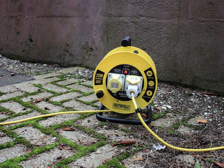Open Cable Reel 110V 20m 16A 2 Socket (1.5mm Cable)
