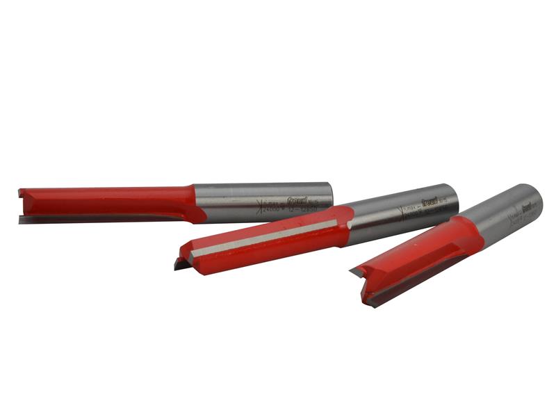 Straight Worktop Jig Kitchen Cutter 12.5 x 50.5mm 1/4in Shank 3 Pack