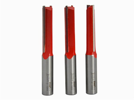 Straight Worktop Jig Kitchen Cutter 12.5 x 50.5mm 1/4in Shank 3 Pack