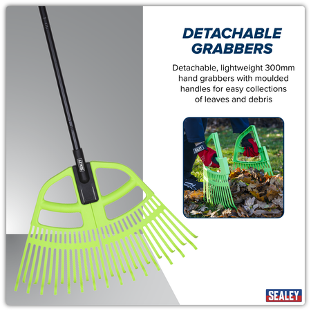 Sealey 2-in-1 Rake & Leaf Grabber Model No-GTLG2