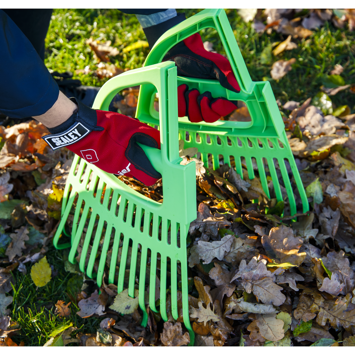 Sealey 2-in-1 Rake & Leaf Grabber Model No-GTLG2