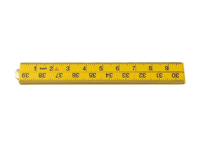 G64-1-4-16 Polycarbonate Folding Rule 1m