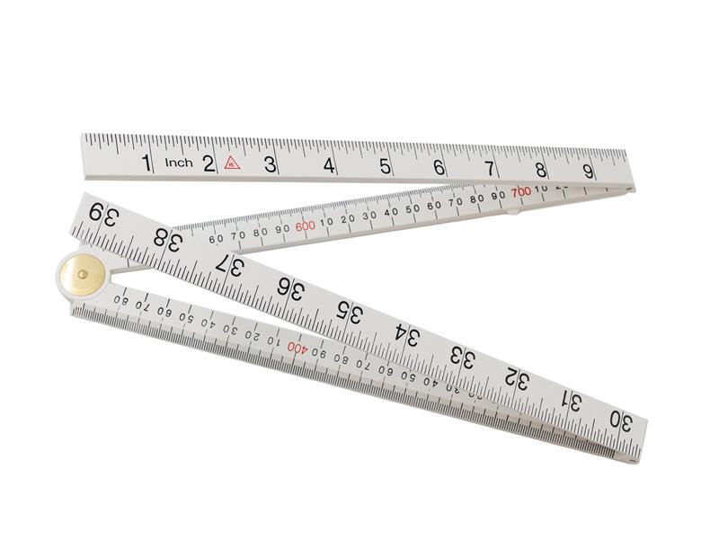 G64-1-4-18VI ABS Plastic Folding Rule 1m