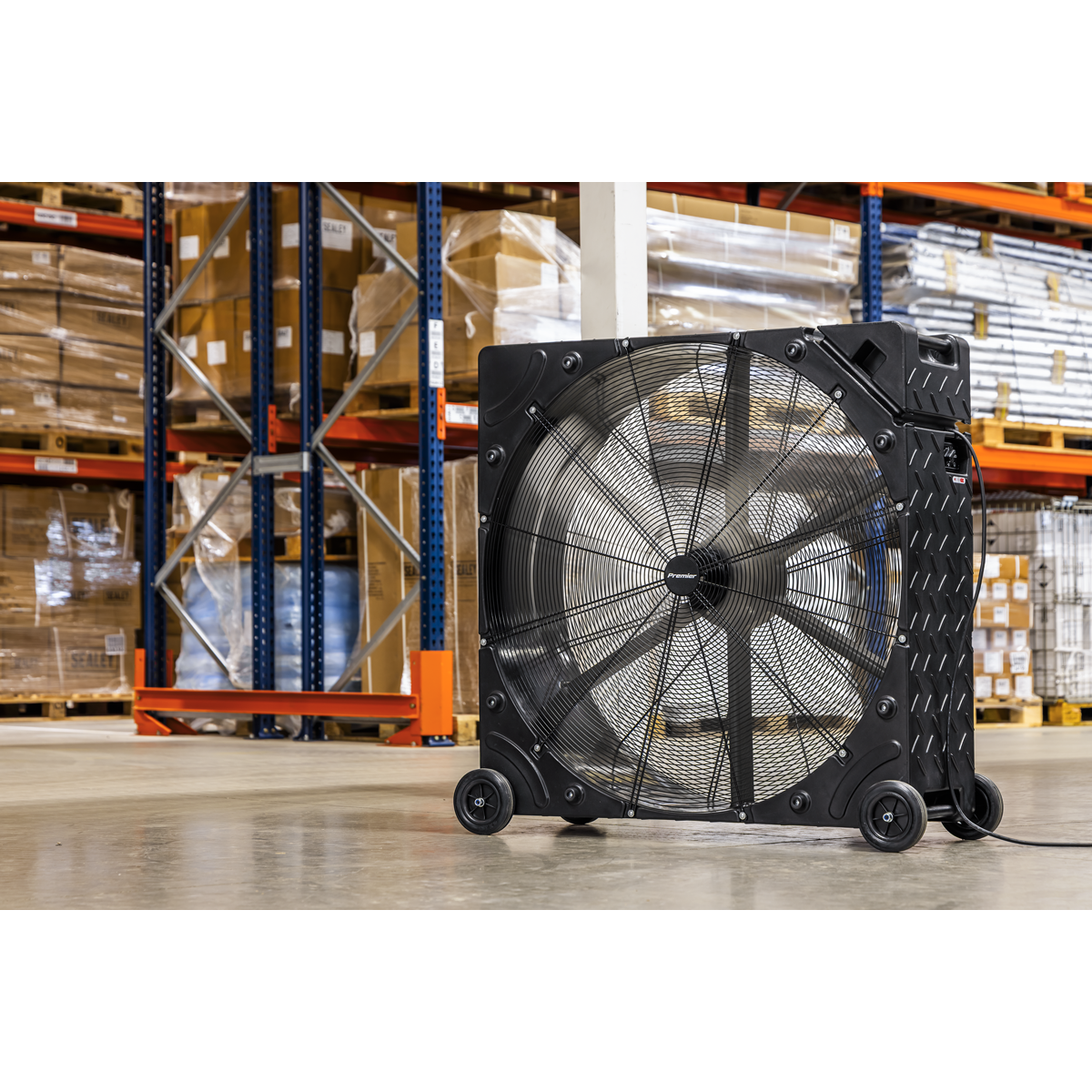 Sealey Premier 42" Industrial High Velocity Rotomould Drum Fan 3-Speed 230V Model No-HVD42PM