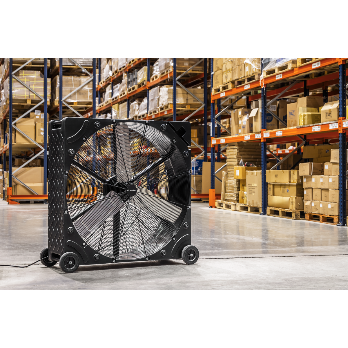 Sealey Premier 42" Industrial High Velocity Rotomould Drum Fan 3-Speed 230V Model No-HVD42PM