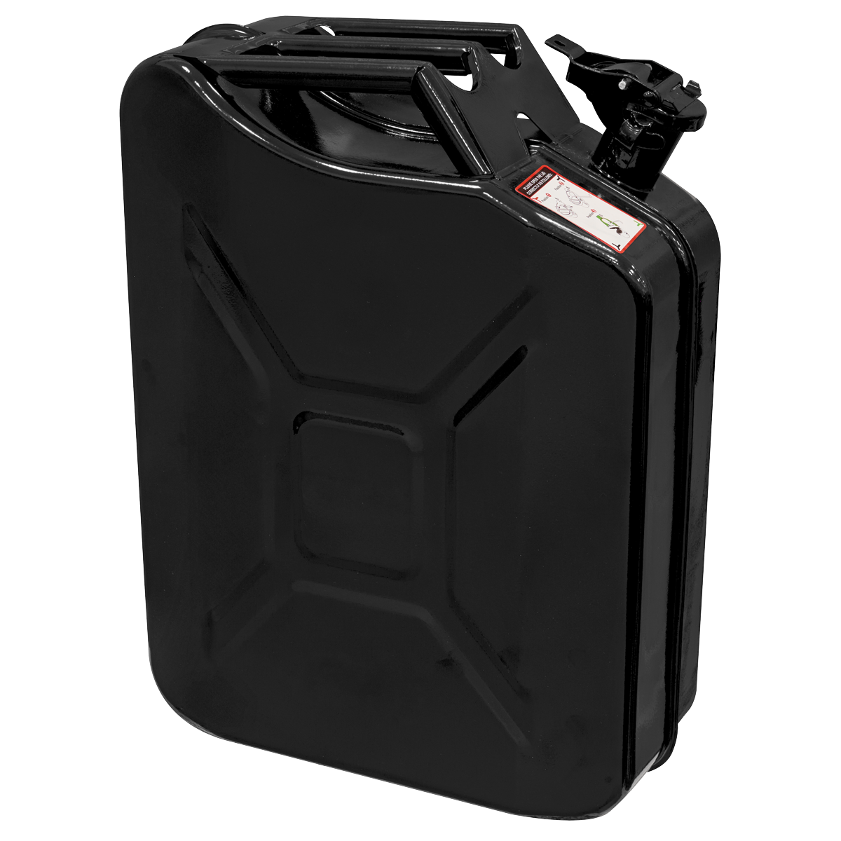 Sealey Jerry Can 20L - Black Model No-JCY20B