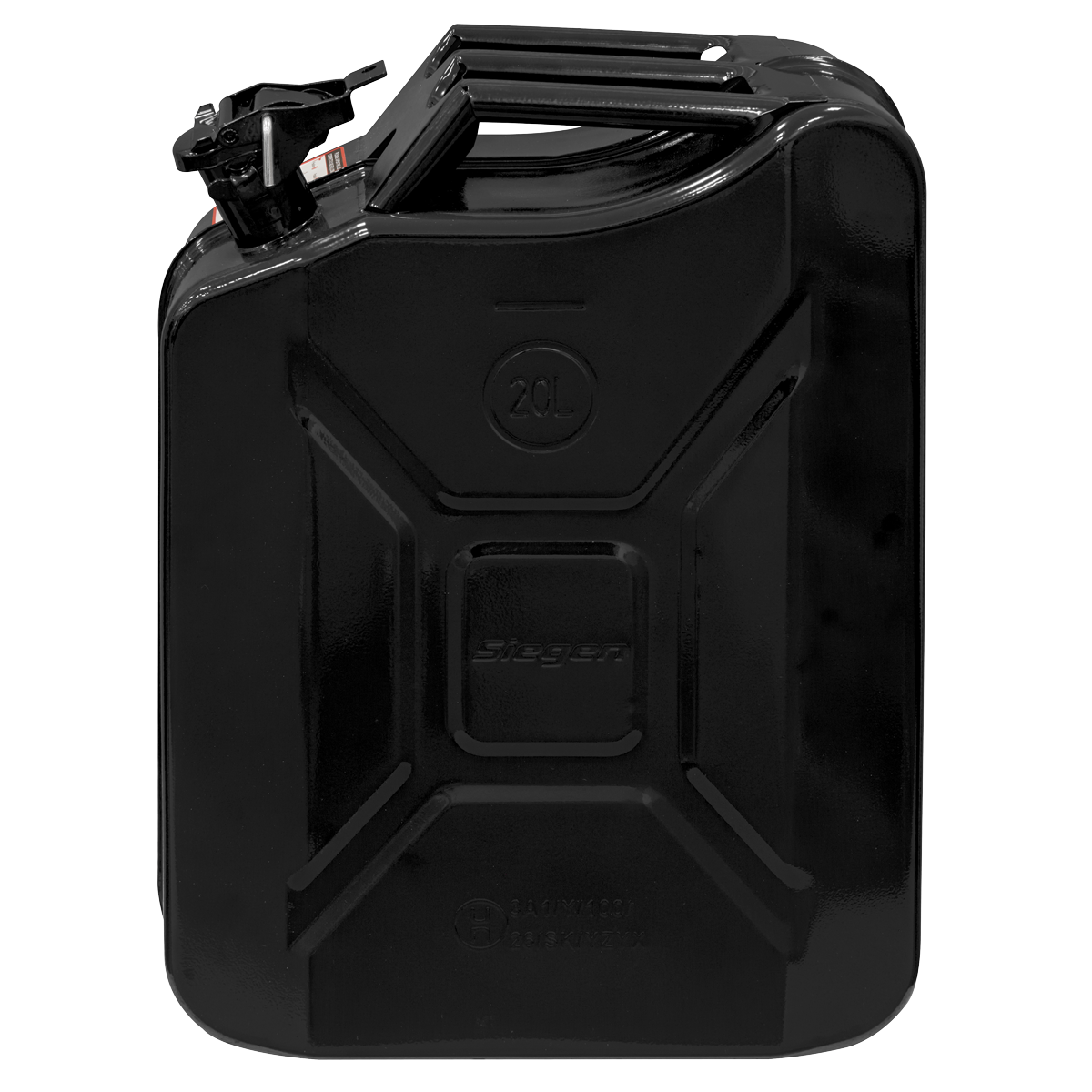 Sealey Jerry Can 20L - Black Model No-JCY20B