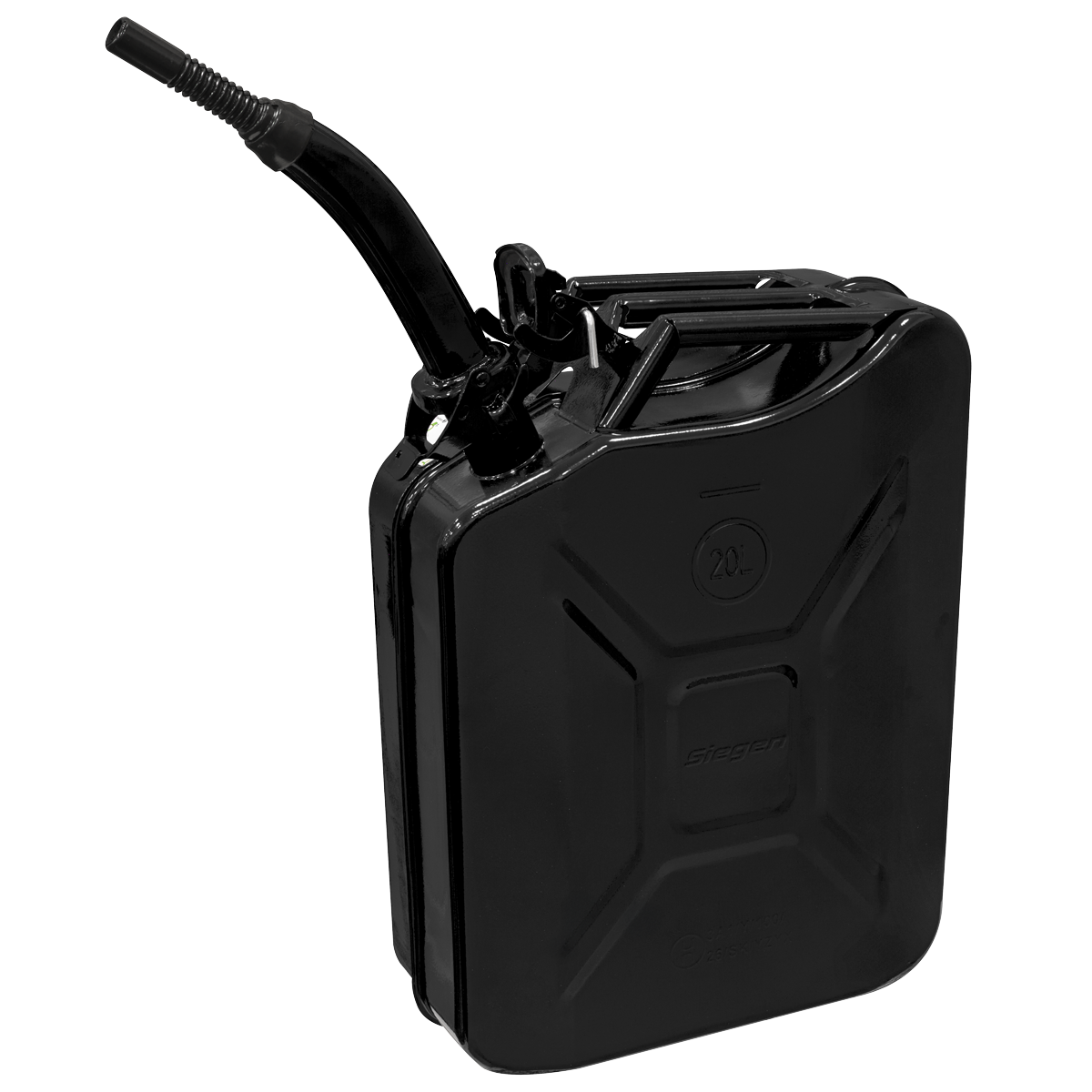 Sealey Jerry Can 20L - Black Model No-JCY20B