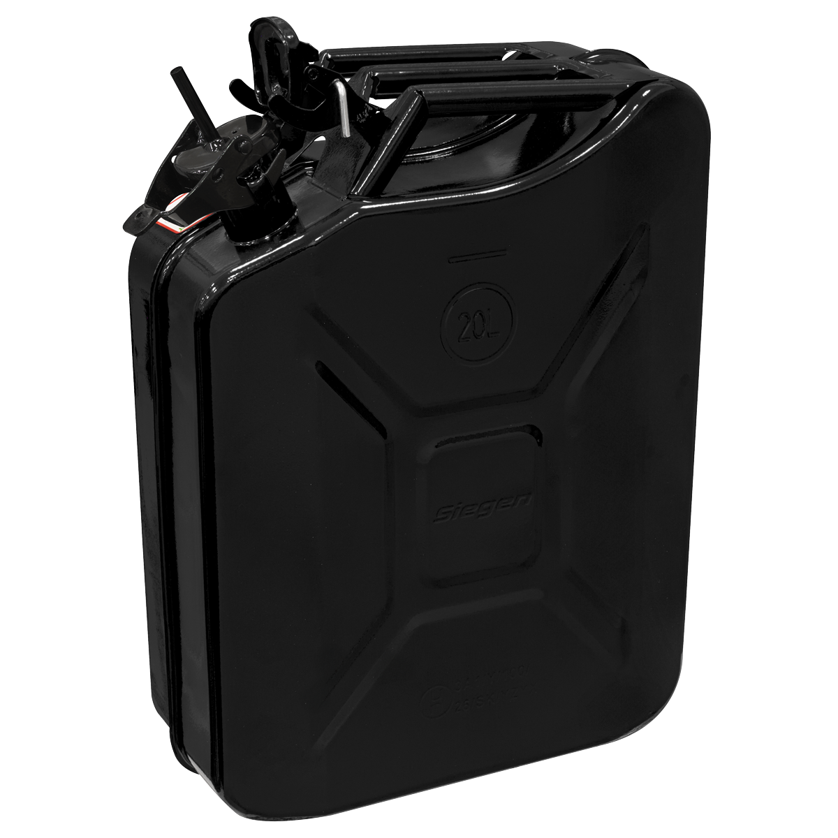 Sealey Jerry Can 20L - Black Model No-JCY20B