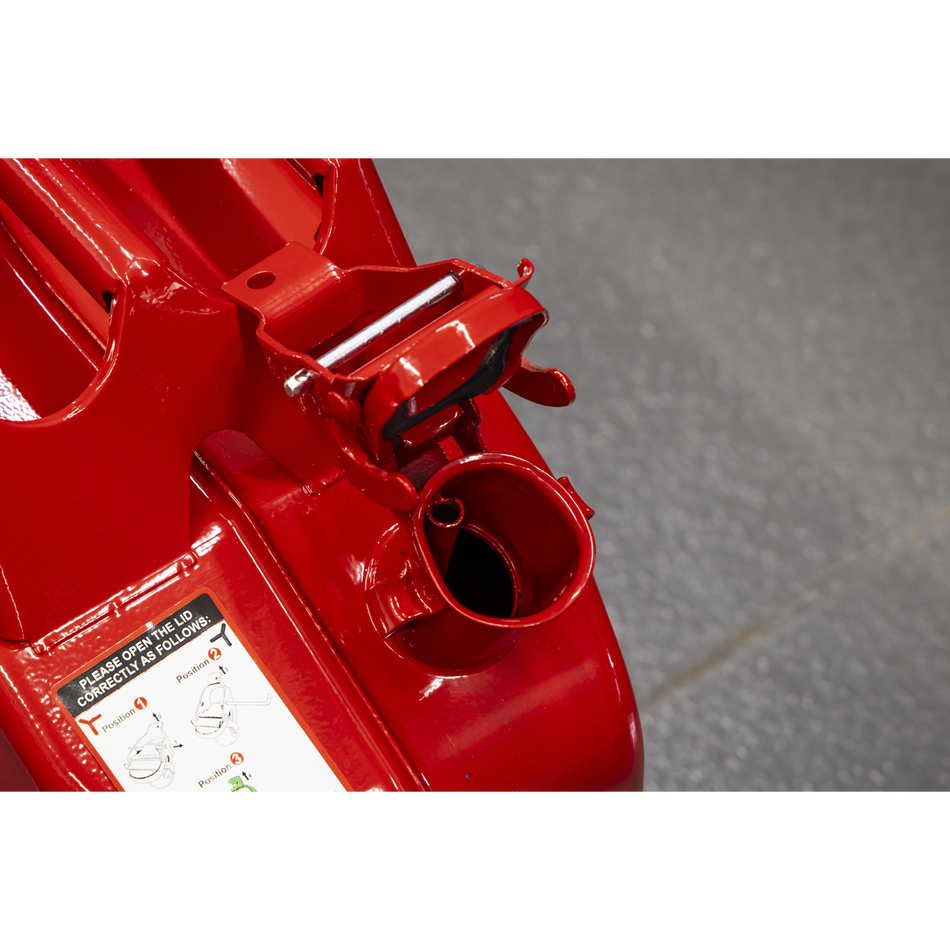 Sealey Jerry Can 20L - Red Model No-JCY20R