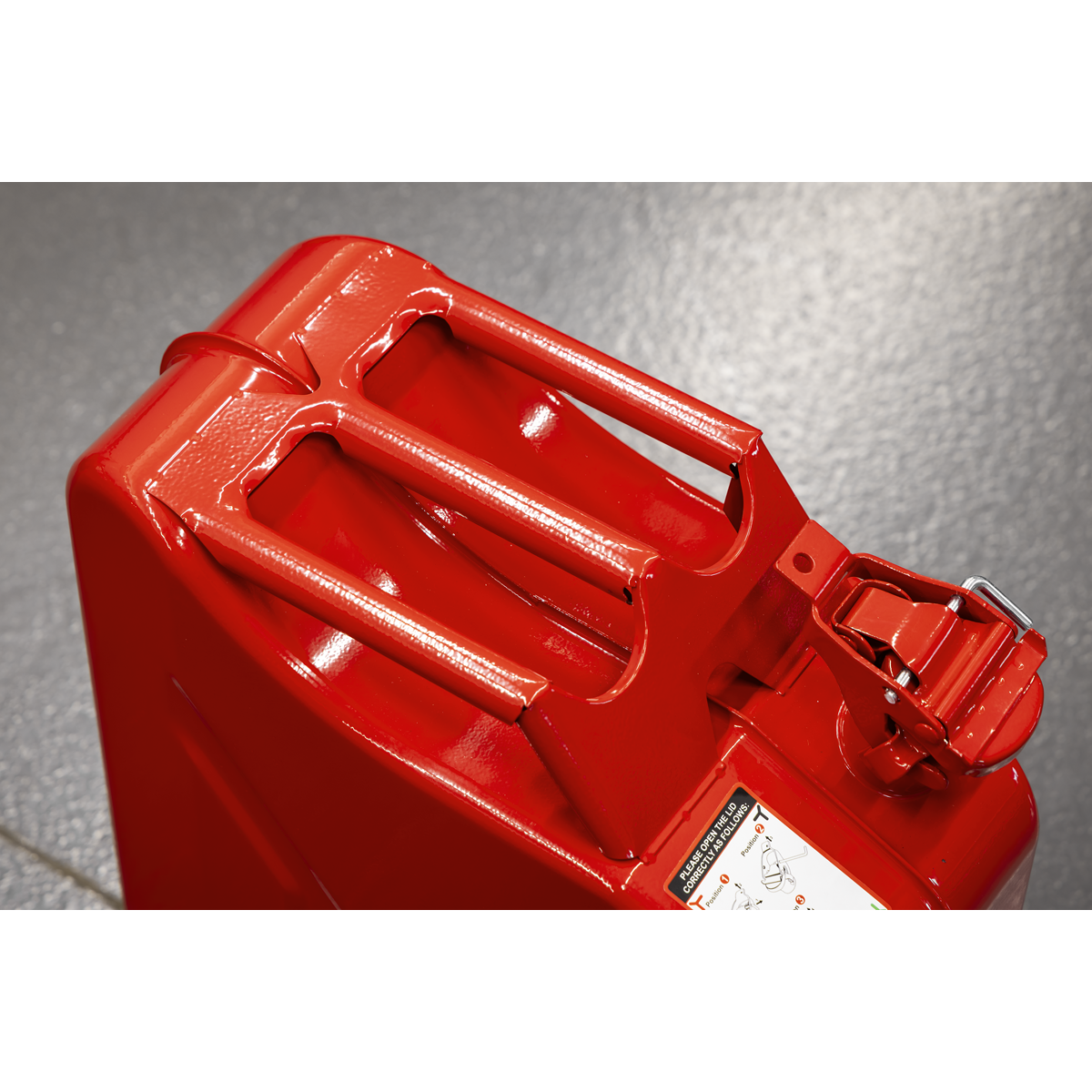 Sealey Jerry Can 20L - Red Model No-JCY20R