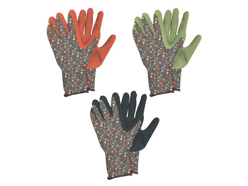 Kent & Stowe Weed Gloves 3Pk Meadow Flower Medium