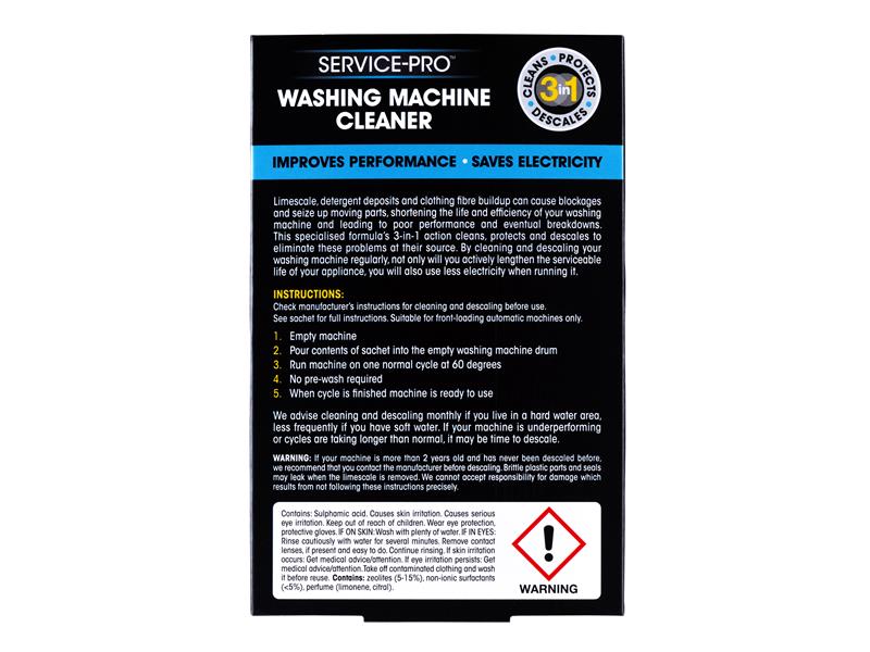 Service Pro Washing Machine Descaler & Cleaner 2 x 75g