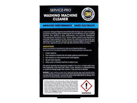Service Pro Washing Machine Descaler & Cleaner 2 x 75g