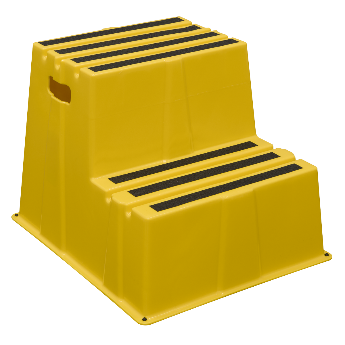 Sealey Heavy-Duty 2-Step Safety Steps with Anti-Slip Treads 150kg Capacity, Yellow - EN 14183 Model No-KS6