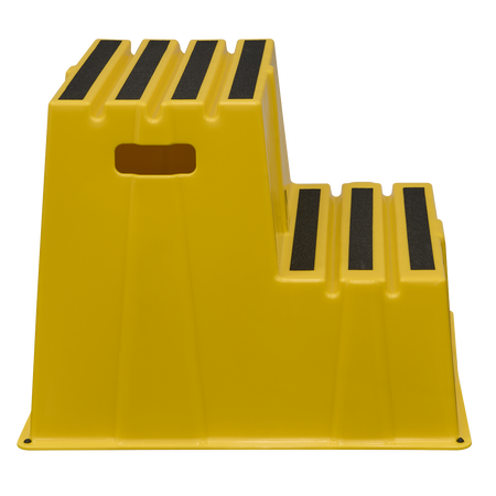 Sealey Heavy-Duty 2-Step Safety Steps with Anti-Slip Treads 150kg Capacity, Yellow - EN 14183 Model No-KS6