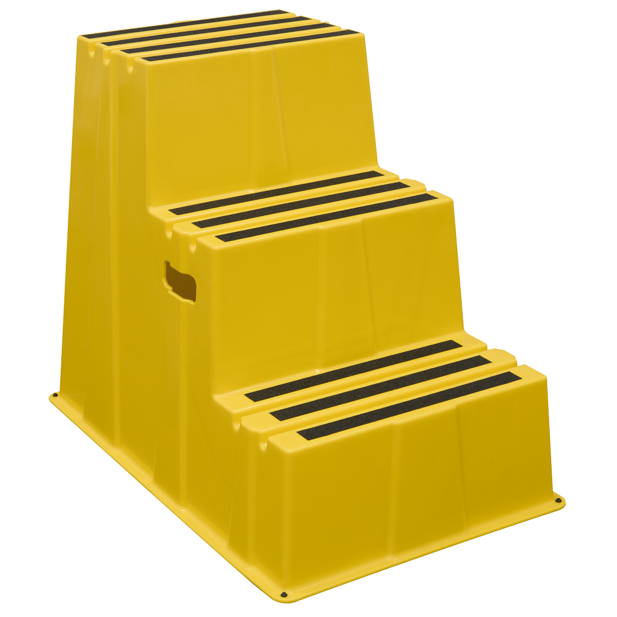 Sealey Heavy-Duty 3-Step Safety Steps with Anti-Slip Treads 150kg Capacity, Yellow - EN 14183 Model No-KS7