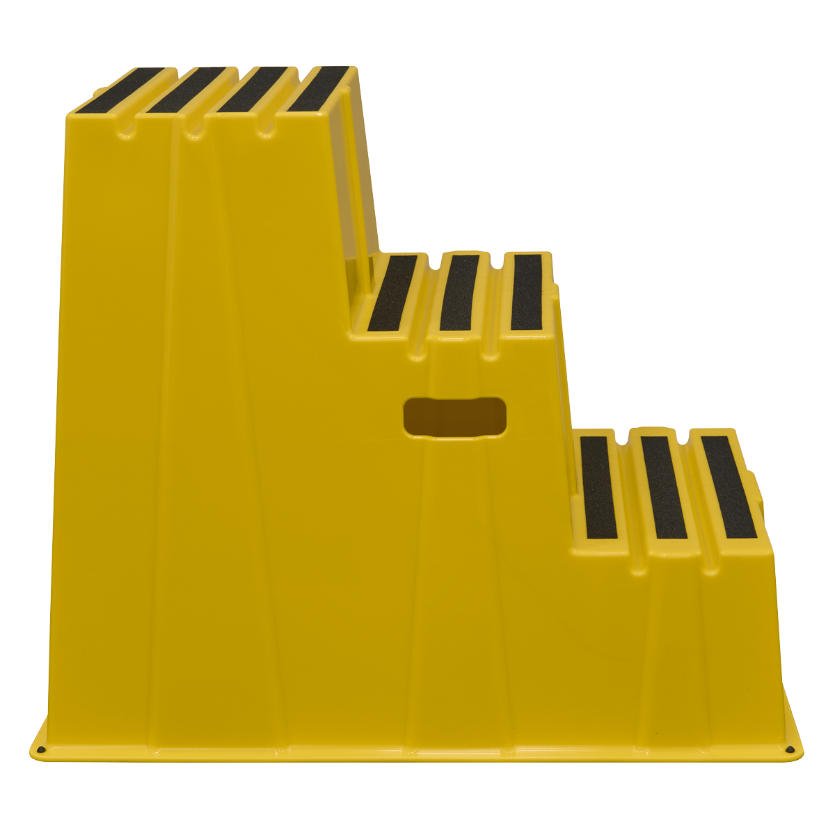 Sealey Heavy-Duty 3-Step Safety Steps with Anti-Slip Treads 150kg Capacity, Yellow - EN 14183 Model No-KS7