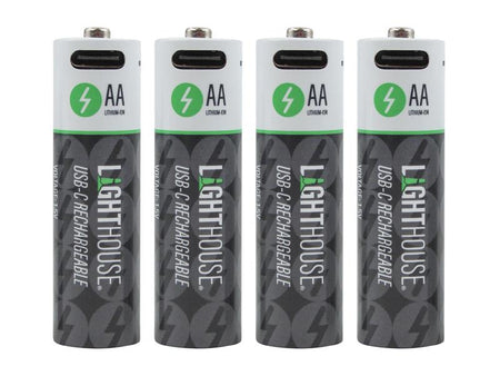 AA USB-C Rechargeable Li-ion Battery Pack of 4