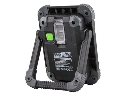 Heavy-Duty Rechargeable Work Light 2000 Lumens