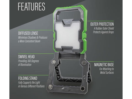 Rechargeable Work Light 2000 Lumens