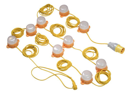 LED Festoon Lights 22M 10 Bulbs 110V