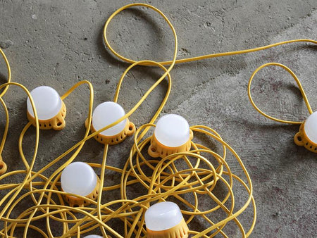 LED Festoon Lights 22M 10 Bulbs 110V