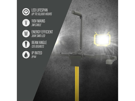 4000 Lumen Twin Site Light 36W 110V