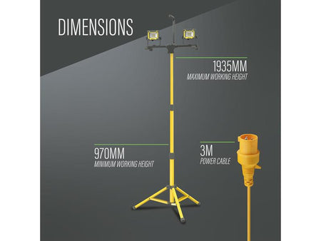 4000 Lumen Twin Site Light 36W 110V