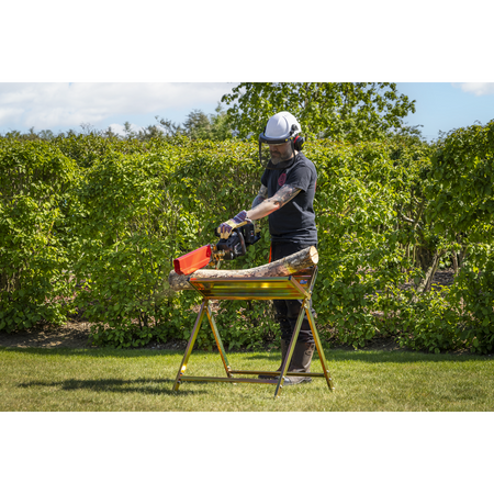 Sealey Heavy-Duty Sawhorse with Chainsaw Holder Model No-LSH150HD