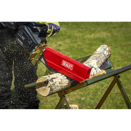Sealey Heavy-Duty Sawhorse with Chainsaw Holder Model No-LSH150HD