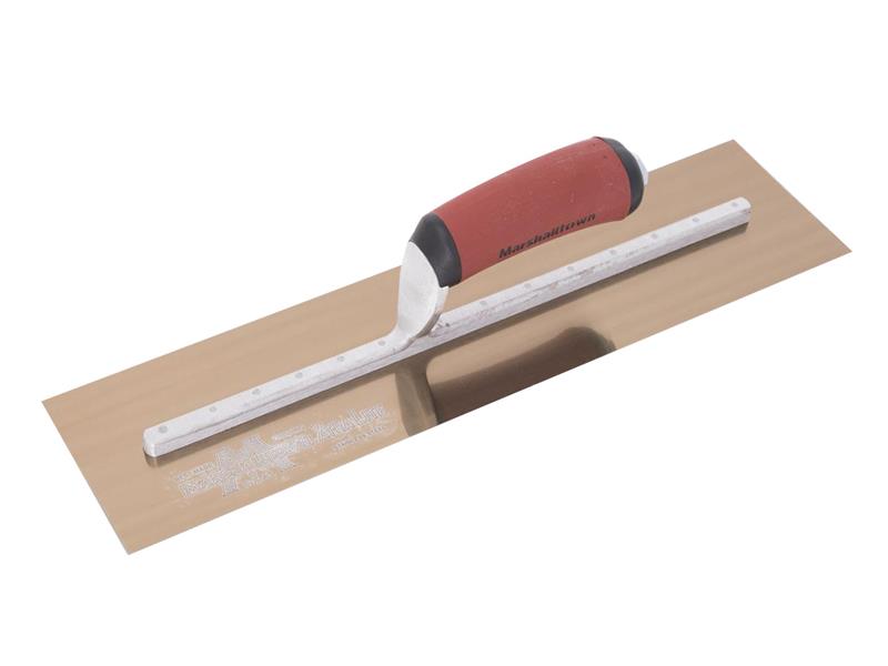 MXS815GD Golden Stainless Steel Finishing Trowel, DuraSoft® Handle 18 x 5in