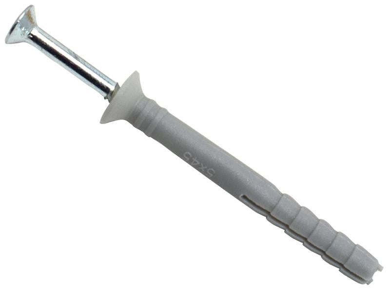 MASONMATE Nylon Hammer-In Fixing 5 x 45mm (200)