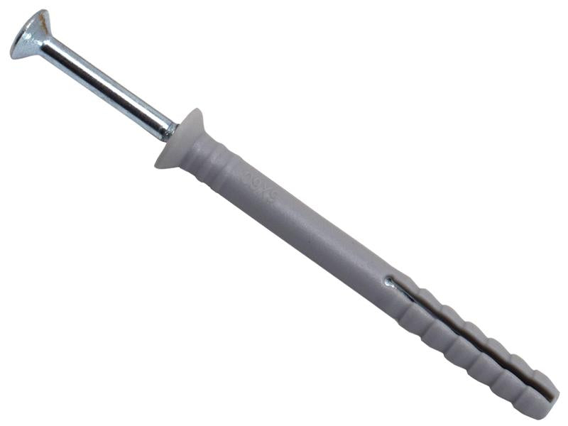 MASONMATE Nylon Hammer-In Fixing 6 x 60mm (100)