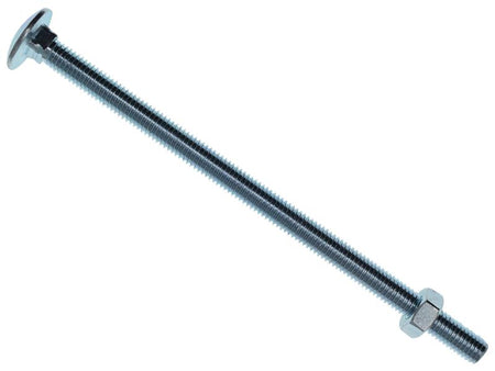 Cup Square Hex Bolt & Nut ZP M8 x 150mm Box 10