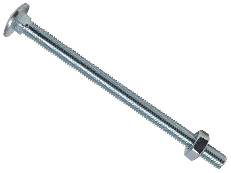 Cup Square Hex Bolt & Nut ZP M10 x 150mm Box 10