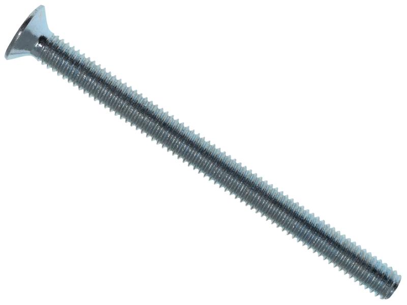 Machine Screw Pozi Compatible CSK ZP M4 x 50mm Box 25