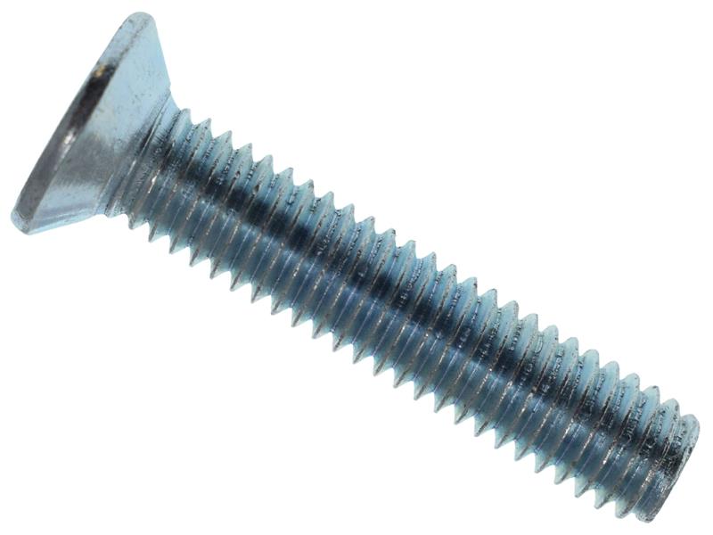 Machine Screw Pozi Compatible CSK ZP M6 x 30mm Box 25