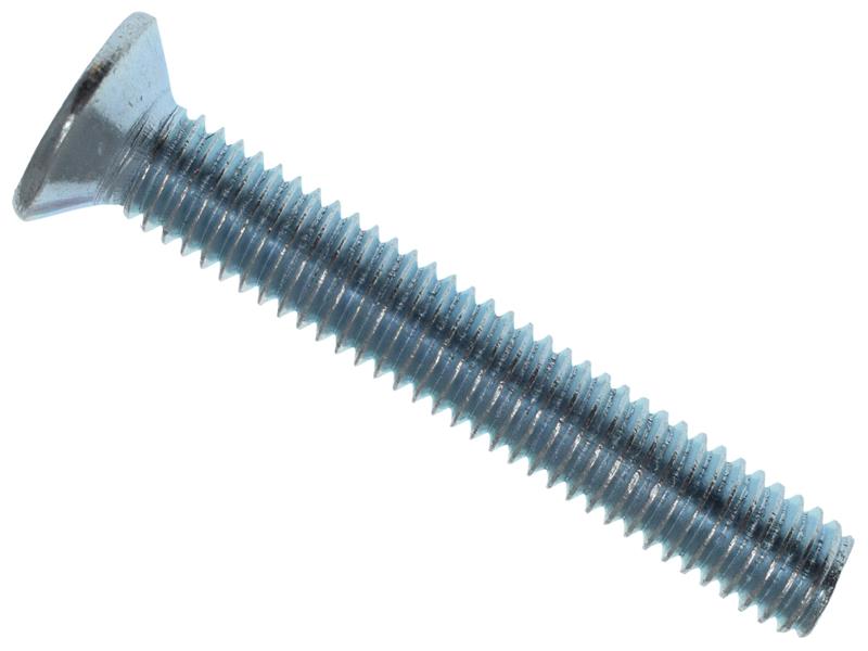 Machine Screw Pozi Compatible CSK ZP M6 x 40mm Box 25