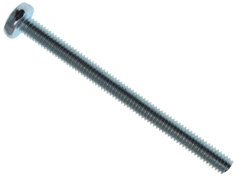 Machine Screw Pozi Compatible Pan Head ZP M4 x 50mm Box 25