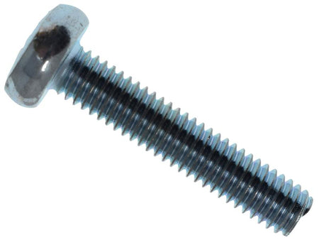 Machine Screw Pozi Compatible Pan Head ZP M6 x 30mm Box 25