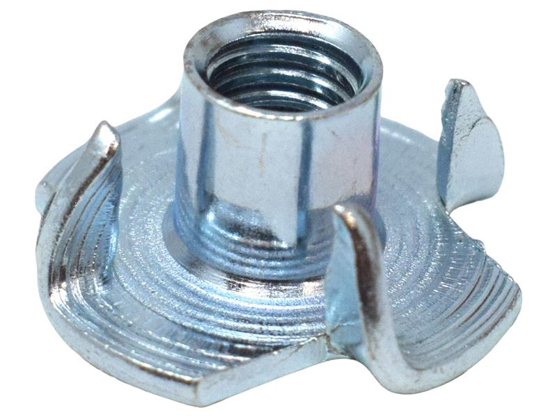 Pronged Tee Nut ZP M6 x 9.0mm (Box 25)
