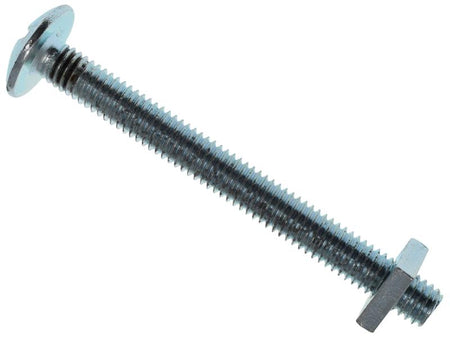 Roofing Bolt & Nut ZP M6 x 60mm (Box 25)