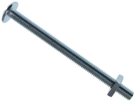 Roofing Bolt & Nut ZP M6 x 80mm (Box 25)