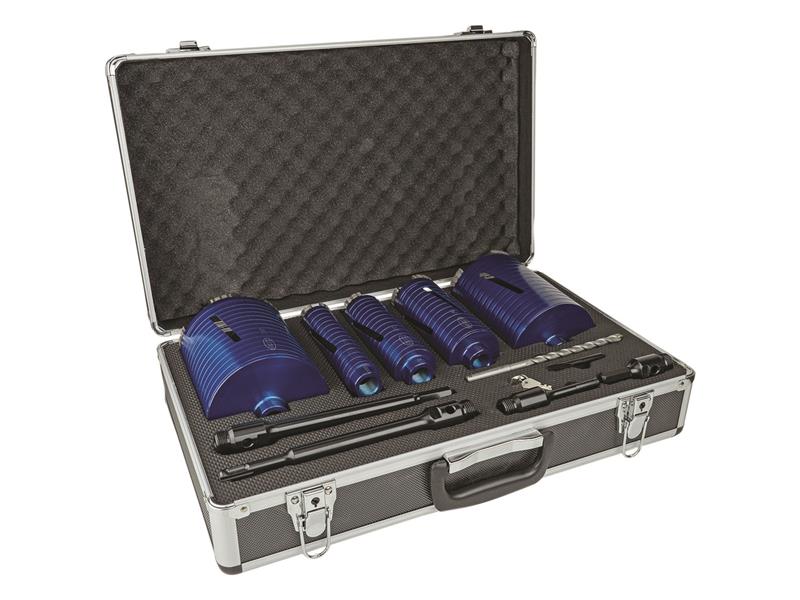 Slotted Dry Core Drill XCEL Grade Kit, 11 Piece