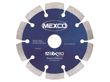 Abrasive Materials X90 Grade Diamond Blade 125 x 22mm
