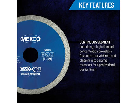 X90 Grade Ceramic Materials Diamond Blade 230 x 22mm